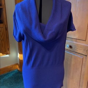 Women’s royal blue cowl neck sweater sz XL